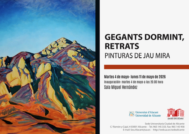 Cartel de la Exposición Gegants Dormint, Retrats de Jau Mira